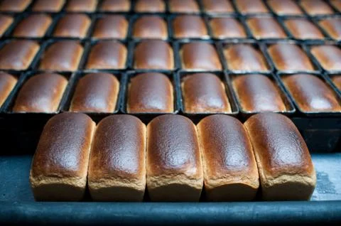 Bread making factory Stock Photos