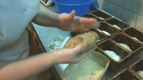 Bread making. Stock Footage 98532430