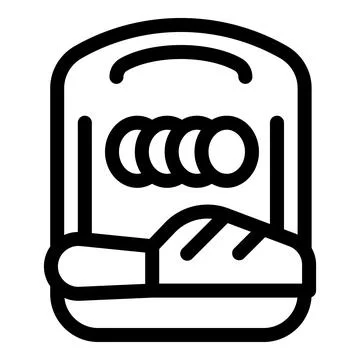 Bread making machine kneading dough for bakery baking Stock Illustration