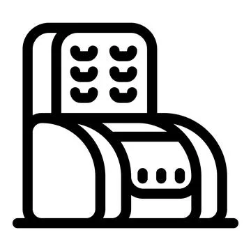 Bread making machine processing fresh dough for baking Stock Illustration