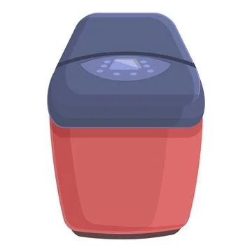 Bread making processor icon cartoon . Kitchen maker Stock Illustration