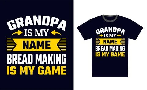 Bread Making T Shirt Design Template Vector Stock Illustration