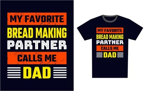 Bread Making T Shirt Design Template Vector Stock Illustration