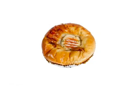 Bread medium containing eggs.. Stock Photos