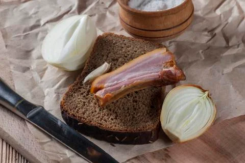 Bread &amp; meet Foto stock