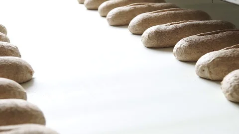 Bread Moving Right to Left on Roller Stock Footage 90122310