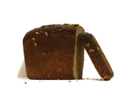 Bread object on white background for gesina. Stock Photos