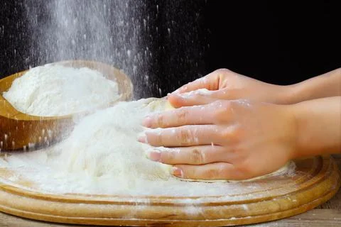 Bread on old background Stock Photos