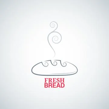 Bread ornate design vector background Stock Illustration