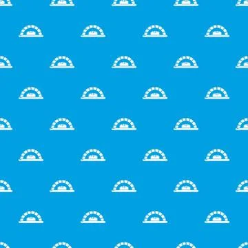 Bread oven pattern seamless blue Illustrazione stock