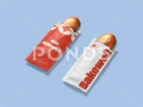 Bread Packaging Mockup 3D Render PSD Template