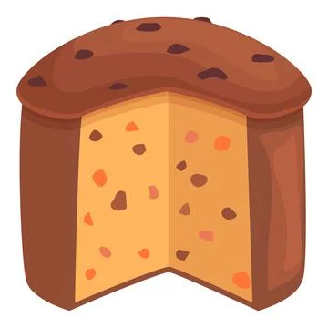 Bread panettone icon cartoon vector. Italian cake イラスト素材
