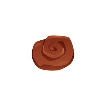 Bread pastry, round swirled bun flat vector icon, cartoon pie tasty bakery,.. Illustrazione stock