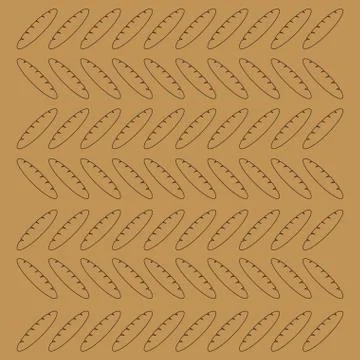 Bread pattern background image 스톡 일러스트