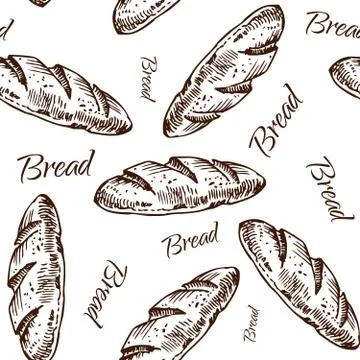 Bread pattern 스톡 일러스트