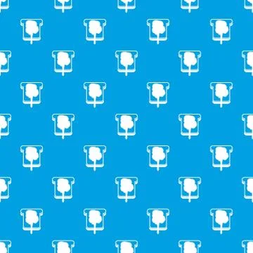Bread pattern seamless blue 스톡 일러스트