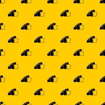 Bread pattern vector Stock Illustration