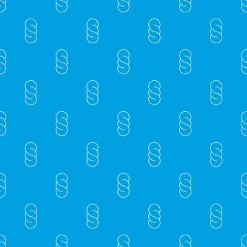 Bread pattern vector seamless blue イラスト素材