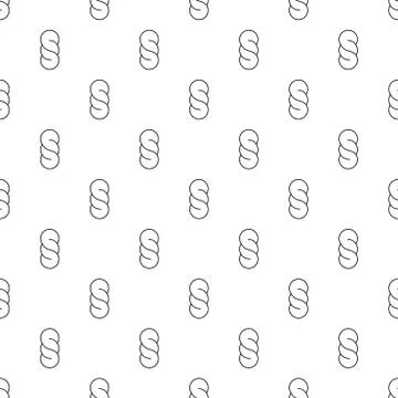 Bread pattern vector seamless 스톡 일러스트