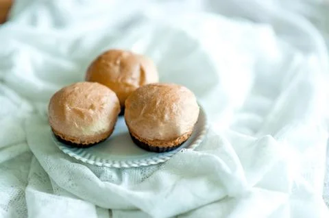 Bread is placed on the table in the morning of every day, ready to eat concep Stock-Fotos