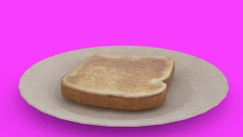 Bread on plate with different different backgrounds 4k photos Stock Illustration
