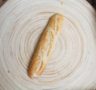 Bread on the plate Stock Photos