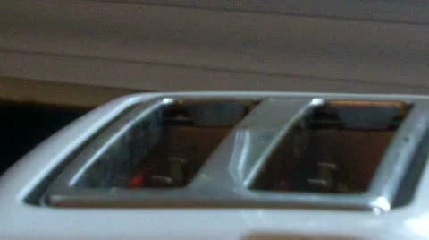 Bread Popping from Toaster Stock Footage 10906447