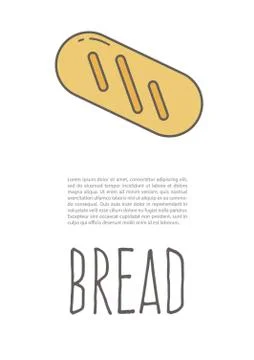 Bread poster Stock Illustration