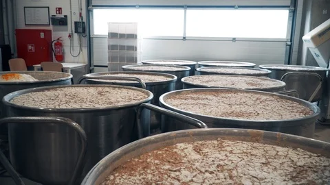 Bread production at the bakery, fresh baked bread 스톡 동영상 104100238