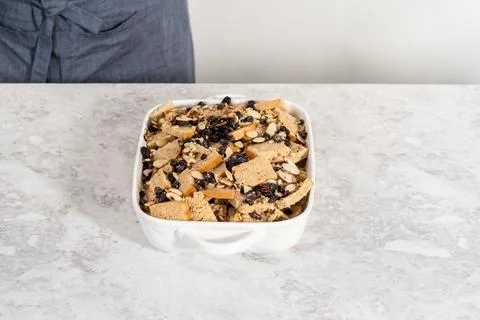 Bread pudding Stock Photos