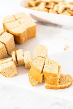 Bread pudding Stock Photos