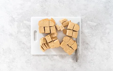 Bread pudding Stock Photos