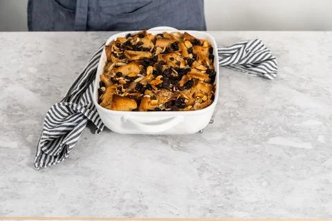 Bread pudding Stock Photos