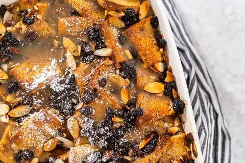 Bread pudding Stock Photos