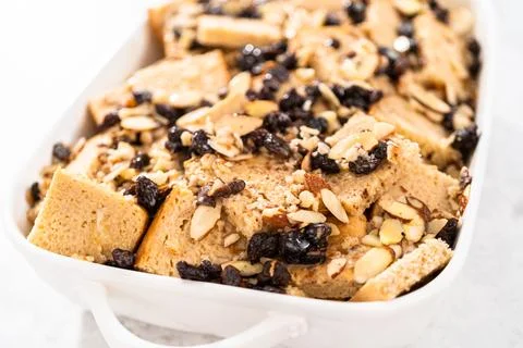 Bread pudding Stock Photos