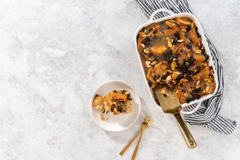 Bread pudding Stock Photos
