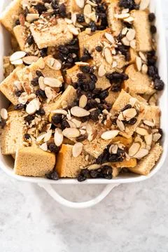 Bread pudding Stock Photos