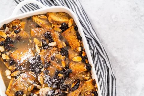 Bread pudding Stock Photos