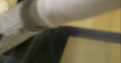 Bread Pulled From Oven Stock Footage 261901594