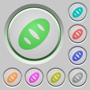 Bread push buttons Stock Illustration