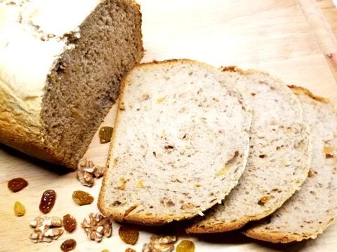 Bread with Raisins Stock Photos