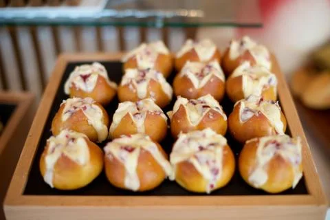Bread rolls with Cheese Stock Photos