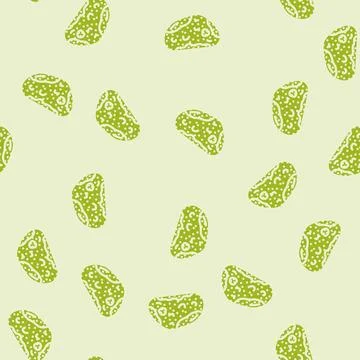 Bread rotten food glyph vector seamless pattern Stock Illustration