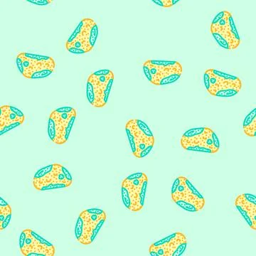 Bread rotten food vector seamless pattern Illustrazione stock