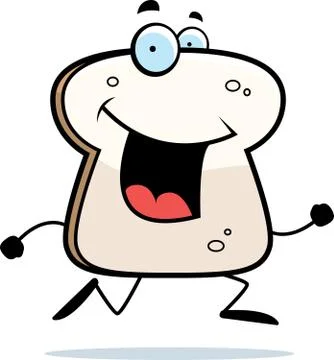 Bread Running Stock Illustration
