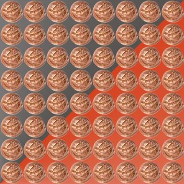 Bread, rye loaf bakery products on red and black gradient background,  Illustrazione stock