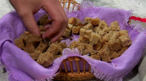 Bread sampling Stock-Footage 30684970