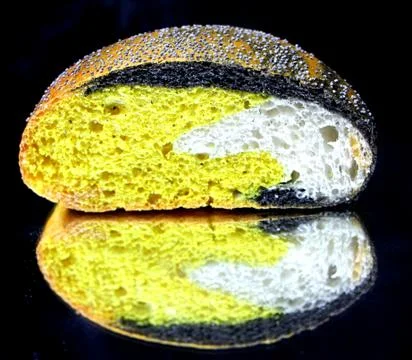 Bread for sandwich isolated Stock Photos