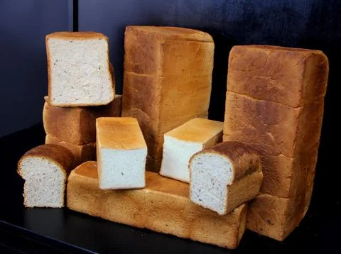 Bread for sandwich isolated 写真素材