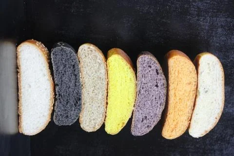 Bread for sandwich isolated Stock-Fotos